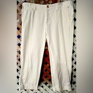 Ralph Lauren Lauren Jeans Newbury Petite white Capris size 14p
